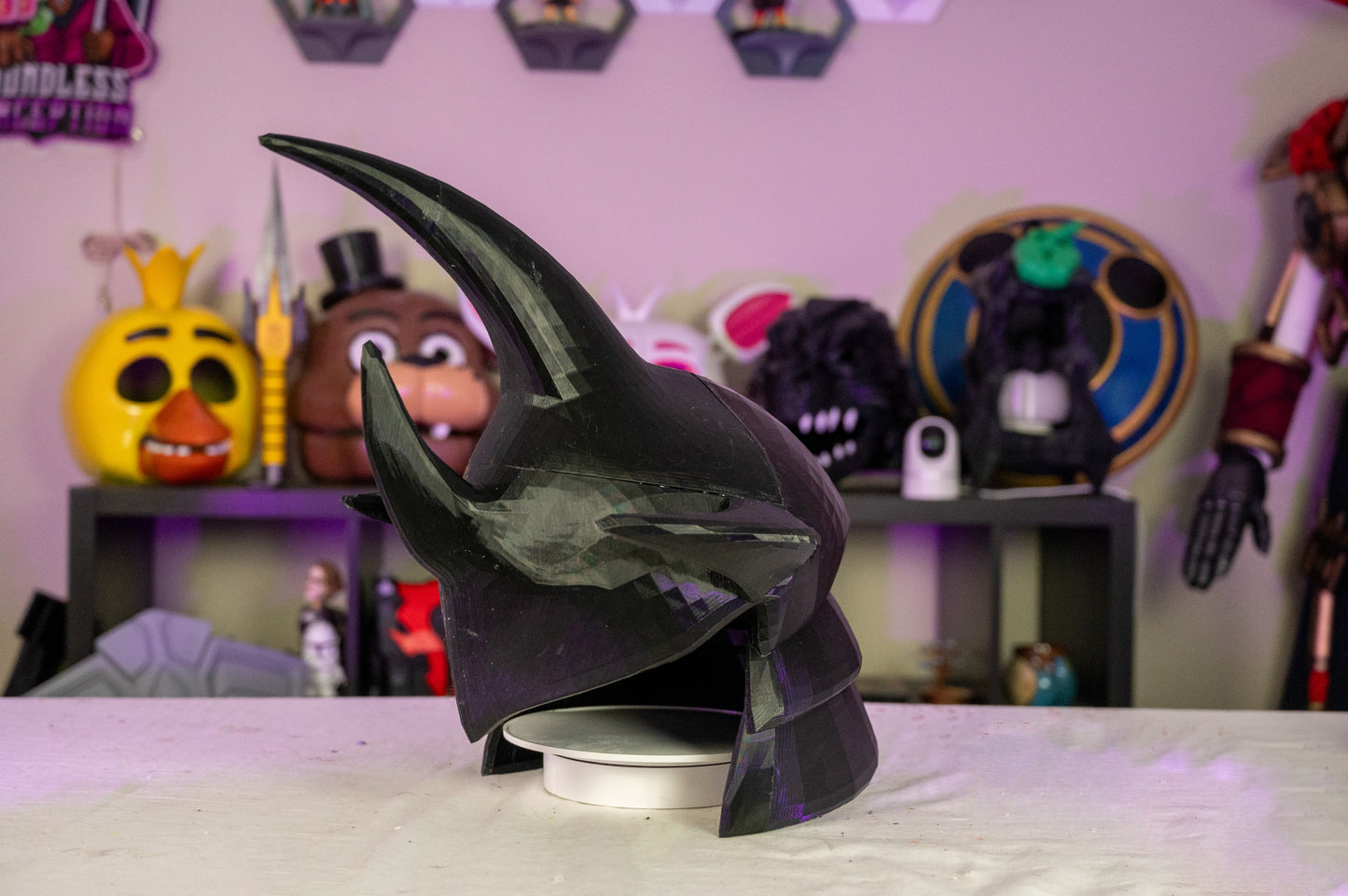 3D-Printed Shangri-La Frontier Beetle Cosplay Helmet – Epic Gamer Armor!
