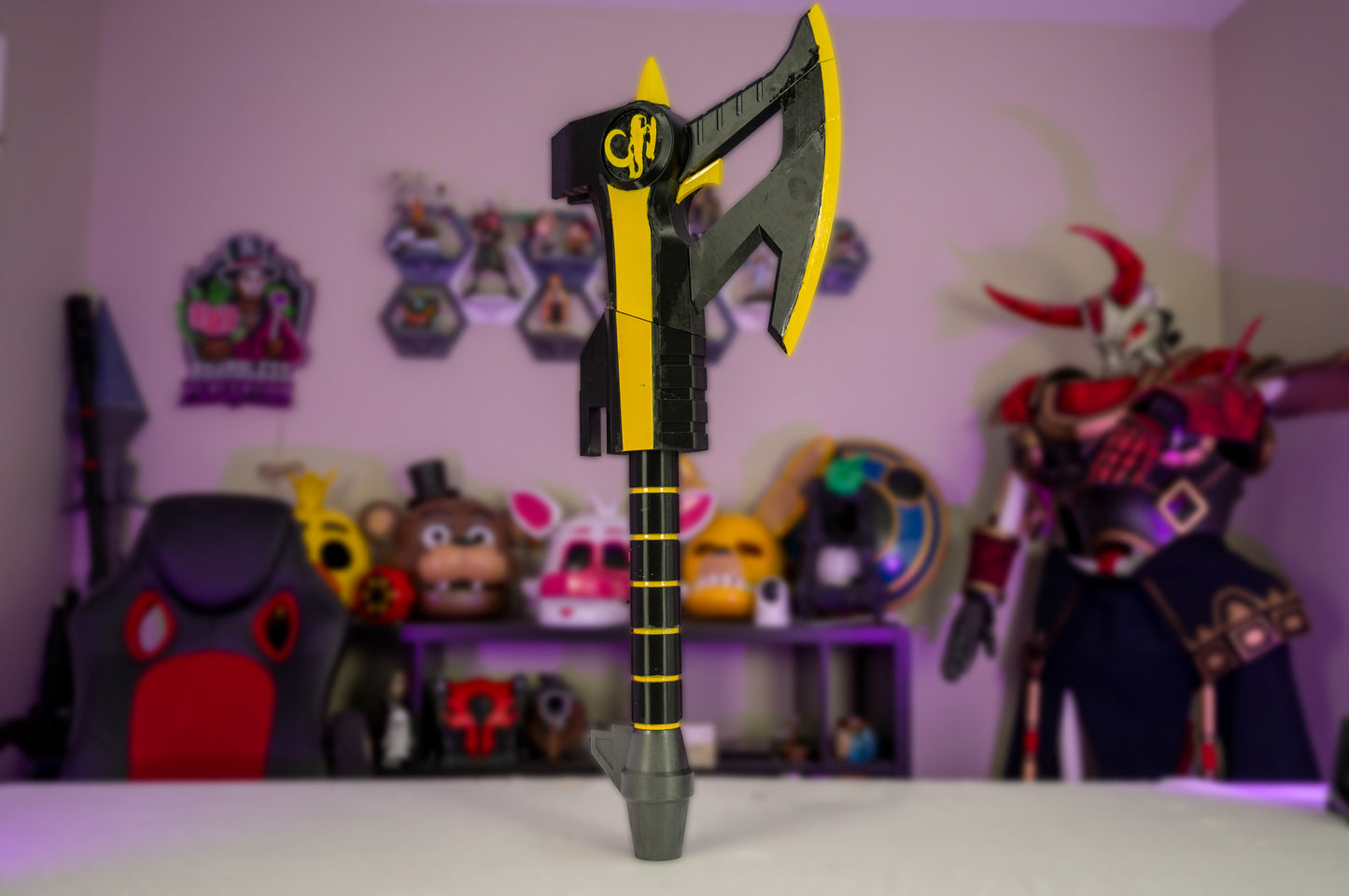 Mighty Morphin Power Axe Black Ranger 3D-Printed Cospalay Weapon Prop