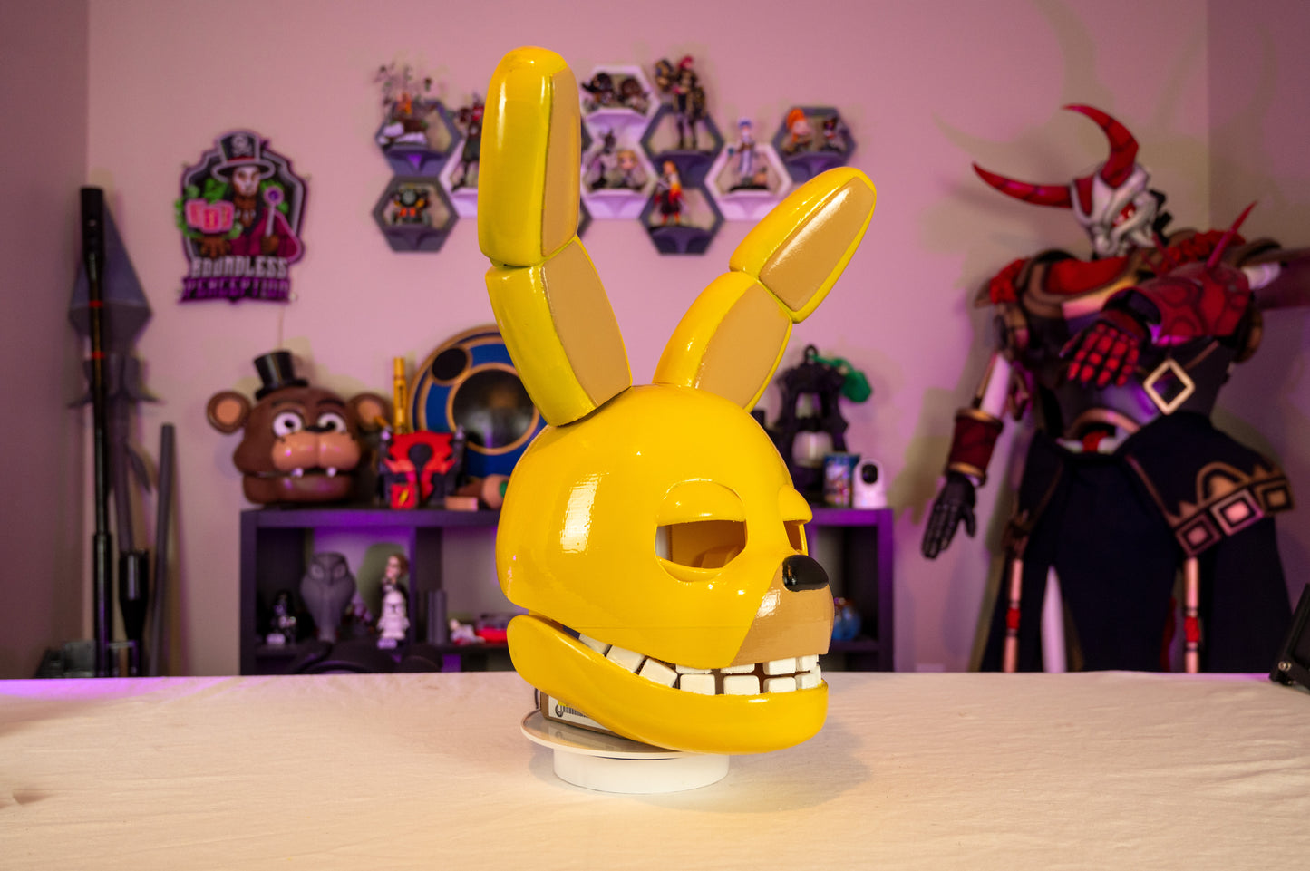 Spring Trap Bonnie 3D Printed Five Nights At Freddie's Helmet