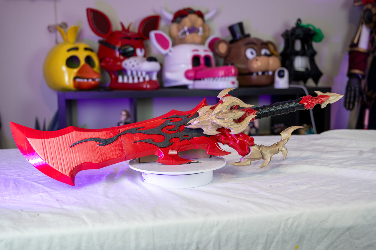 3D Printed Demon King Daggers ā Solo Leveling Anime Cosplay Weapons ā Dual Blade Prop Set ā Lightweight & Durable