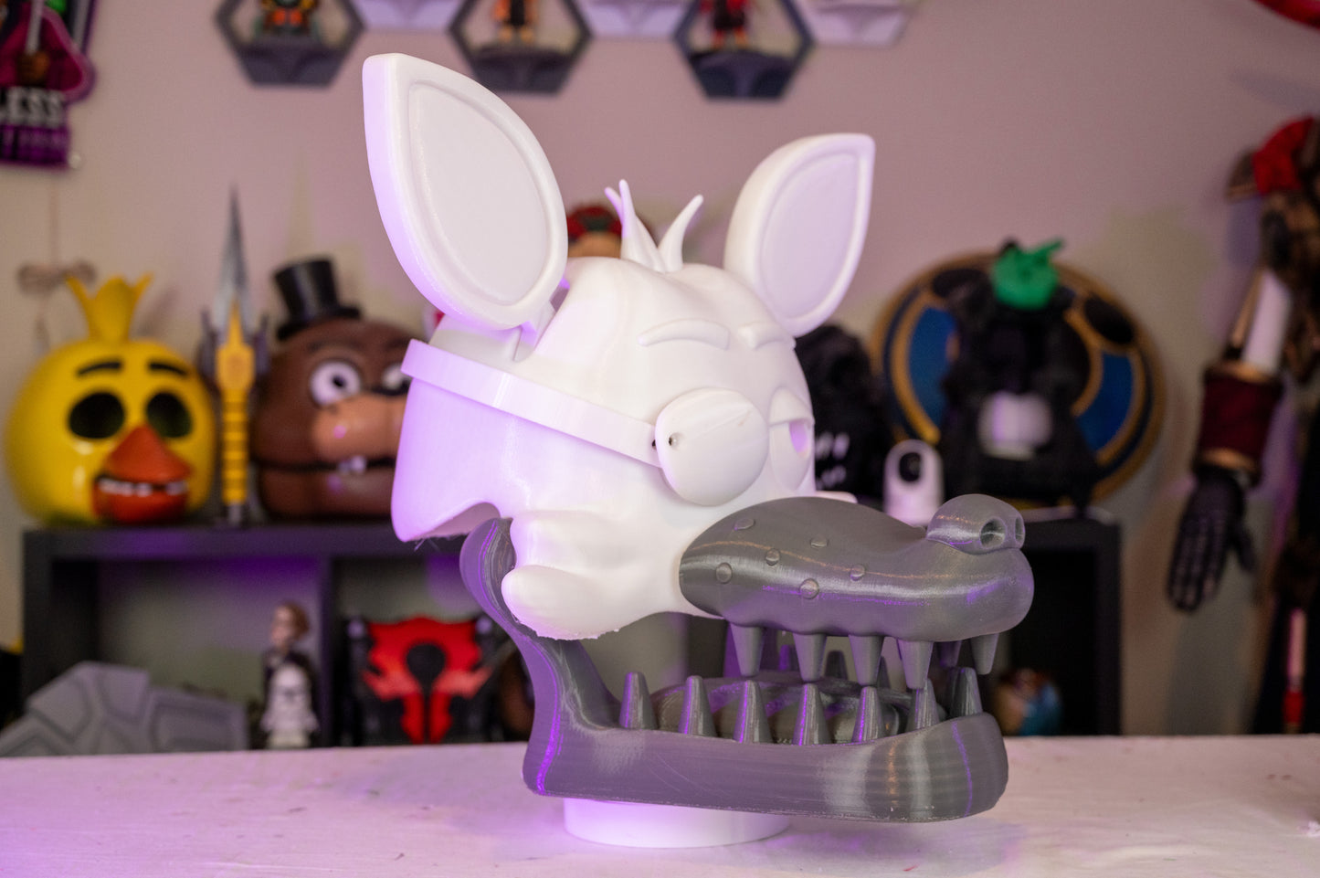 3D Printed Foxy the Pirate Helmet - Five Nights at Freddy's Cosplay Prop - FNAF Costume Accessory