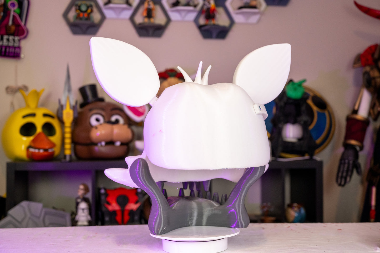 3D Printed Foxy the Pirate Helmet - Five Nights at Freddy's Cosplay Prop - FNAF Costume Accessory