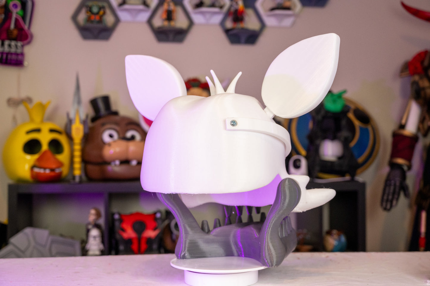 3D Printed Foxy the Pirate Helmet - Five Nights at Freddy's Cosplay Prop - FNAF Costume Accessory