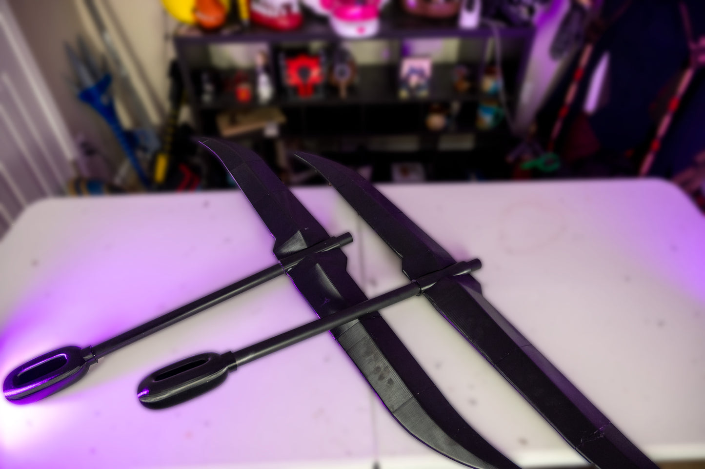 3D Printed Hisagi Bleach Cosplay Spinning Blades Prop