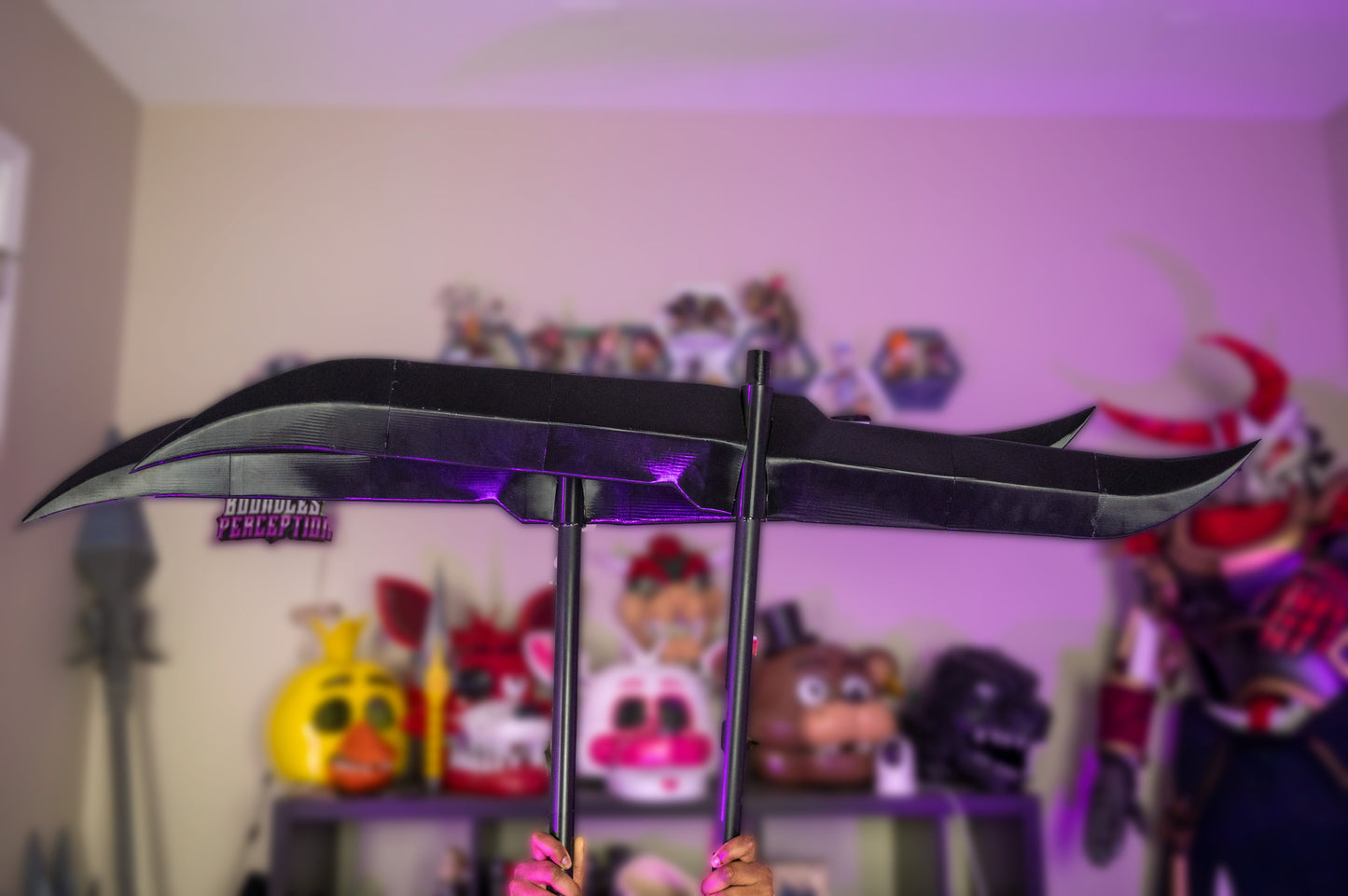 3D Printed Hisagi Bleach Cosplay Spinning Blades Prop