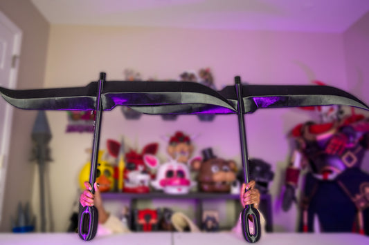 3D Printed Hisagi Bleach Cosplay Spinning Blades Prop