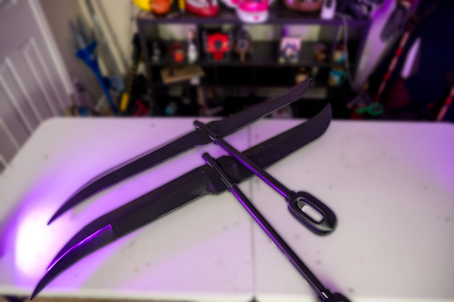 3D Printed Hisagi Bleach Cosplay Spinning Blades Prop