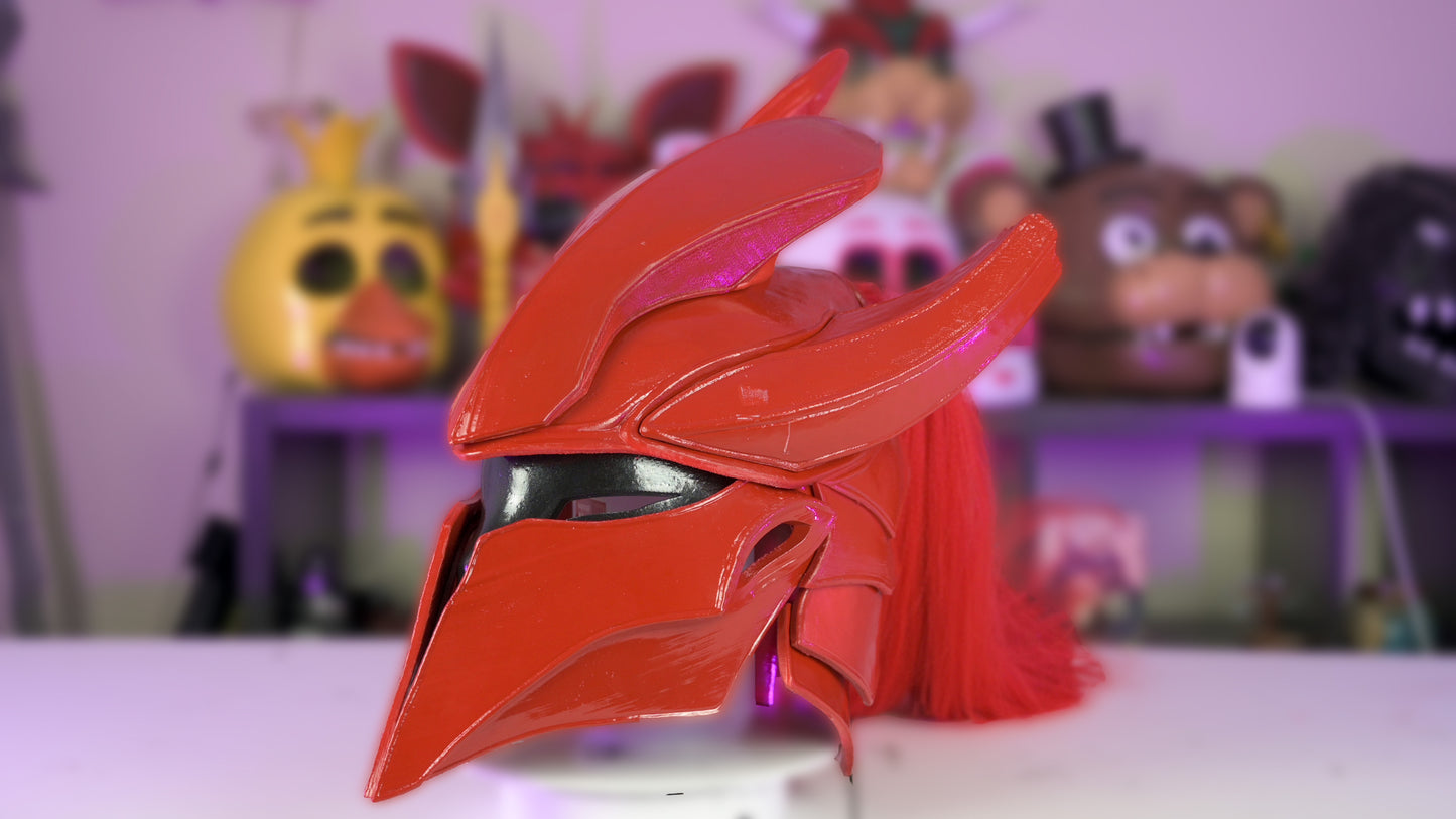 3D Printed Igris Helmet from Solo Leveling – Wearable Cosplay Prop Fits Up to 25 Inch Head