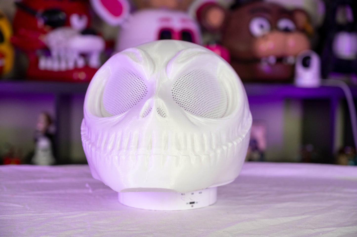 3D Printed Pumpkin King Cosplay Helmet π | Wearable Skeleton Skull Mask for Halloween Costume & Cosplay