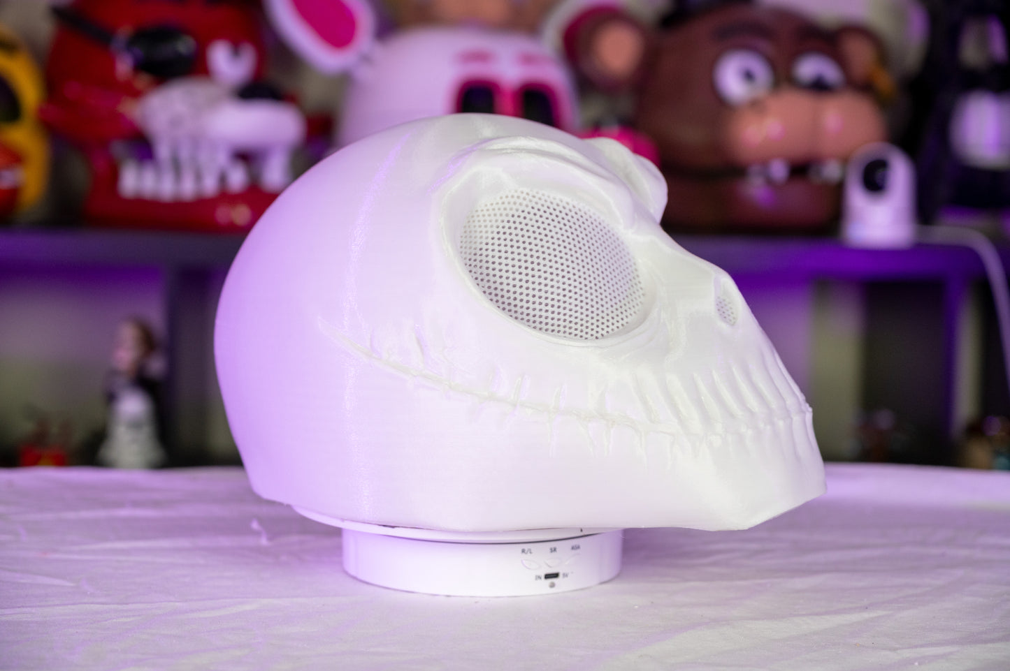 3D Printed Pumpkin King Cosplay Helmet π | Wearable Skeleton Skull Mask for Halloween Costume & Cosplay