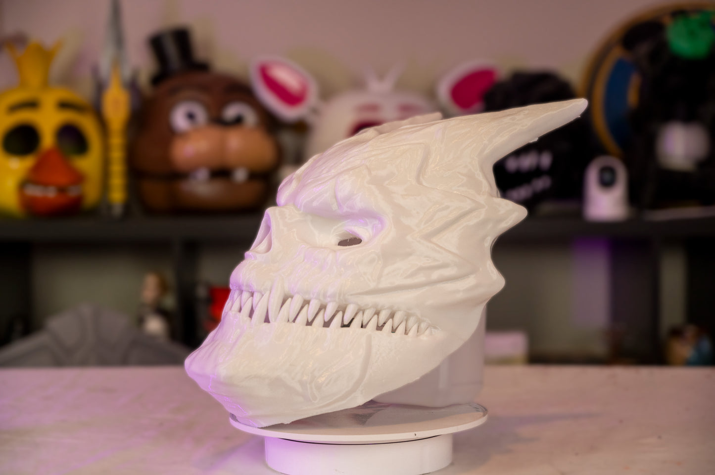 Kaiju No. 8 Cosplay Mask - 3D Printed Anime-Inspired Helmet, Wearable Cosplay Prop
