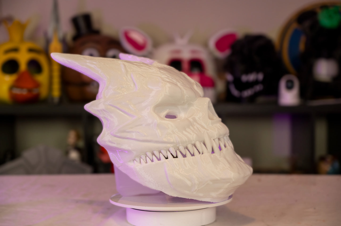 Kaiju No. 8 Cosplay Mask - 3D Printed Anime-Inspired Helmet, Wearable Cosplay Prop