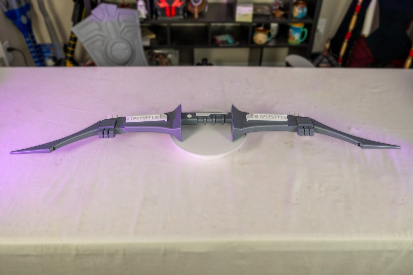 3D-Printed Pink Ranger Power Bow – Iconic Mighty Morphin Power Rangers Cosplay Prop
