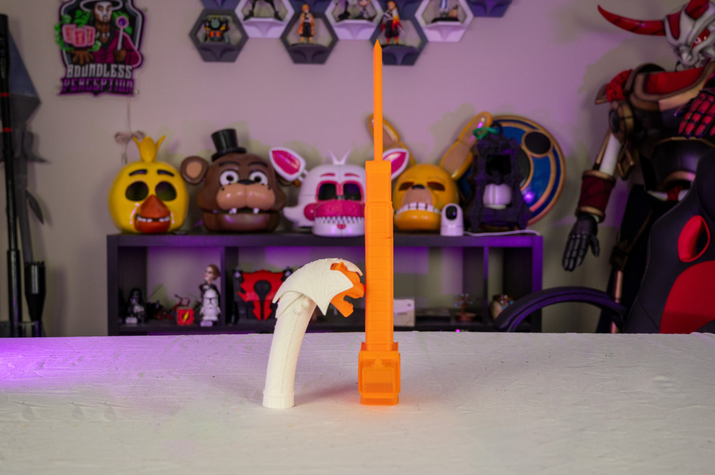 MMPR Saba White Ranger Sword Cosplay 3D Printed White Rangers Might Morphin Power Rangers