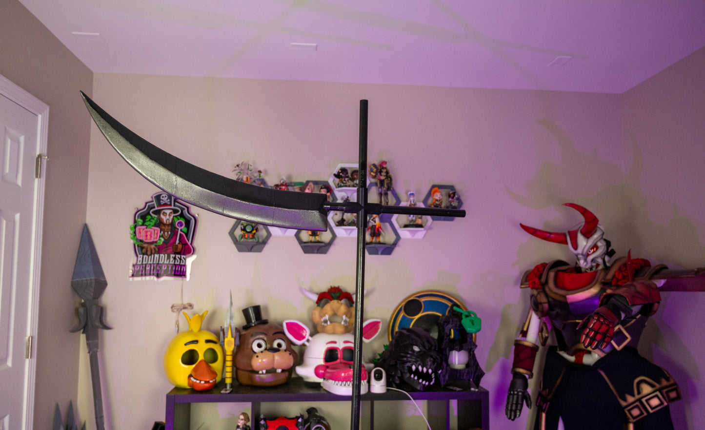 Dr. Stein's Scythe from Soul Eater - 3D Printed Cosplay Prop | Assembly Required