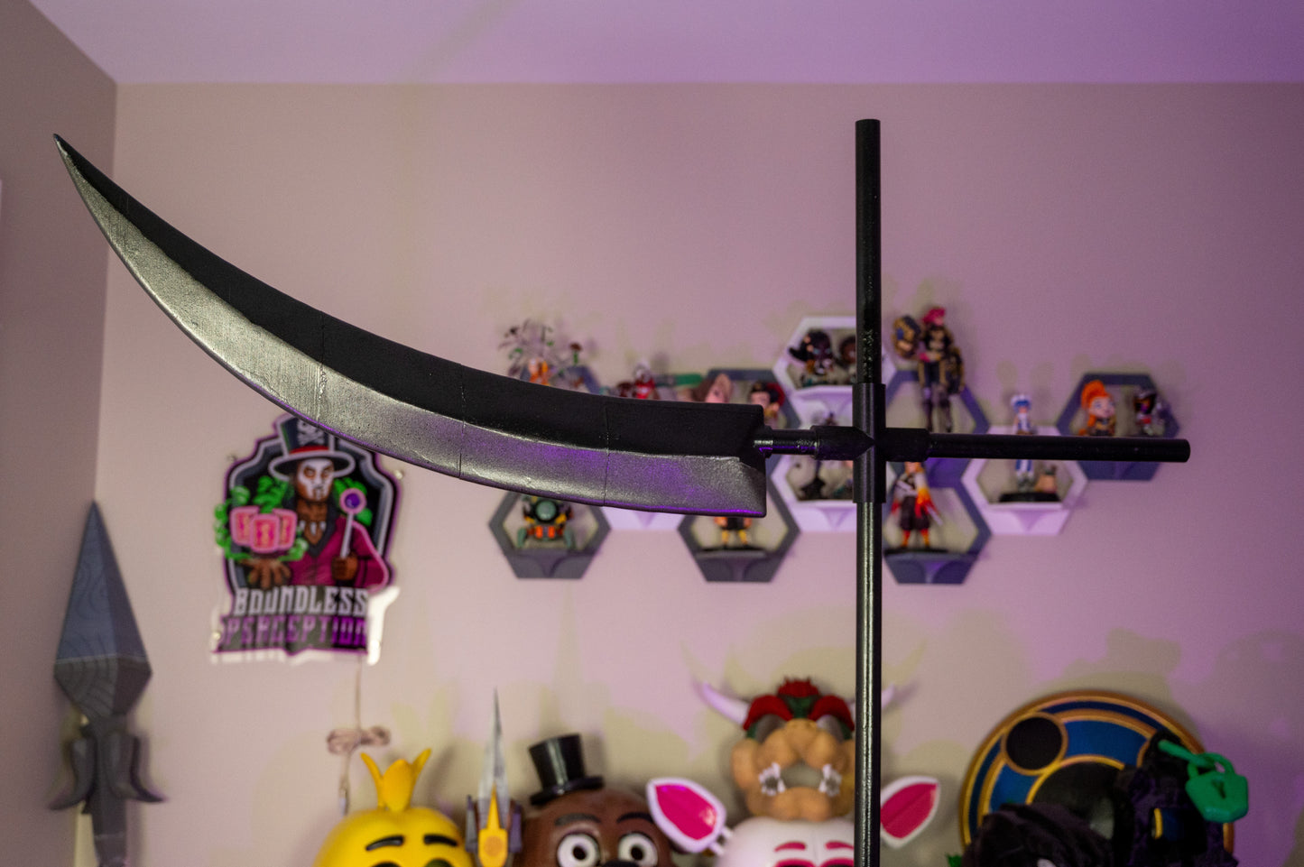 Dr. Stein's Scythe from Soul Eater - 3D Printed Cosplay Prop | Assembly Required