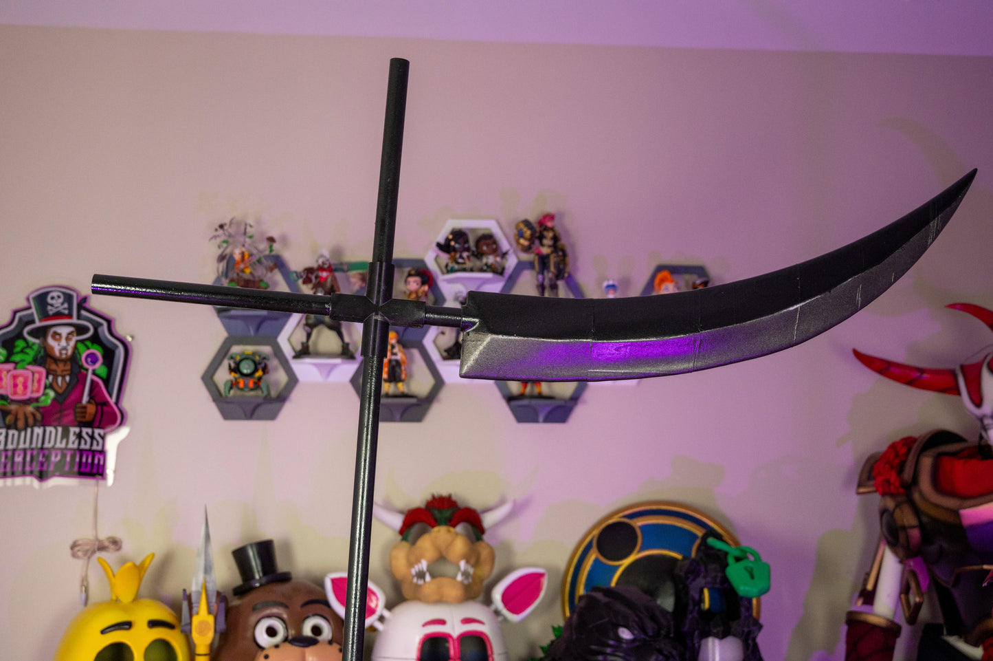 Dr. Stein's Scythe from Soul Eater - 3D Printed Cosplay Prop | Assembly Required