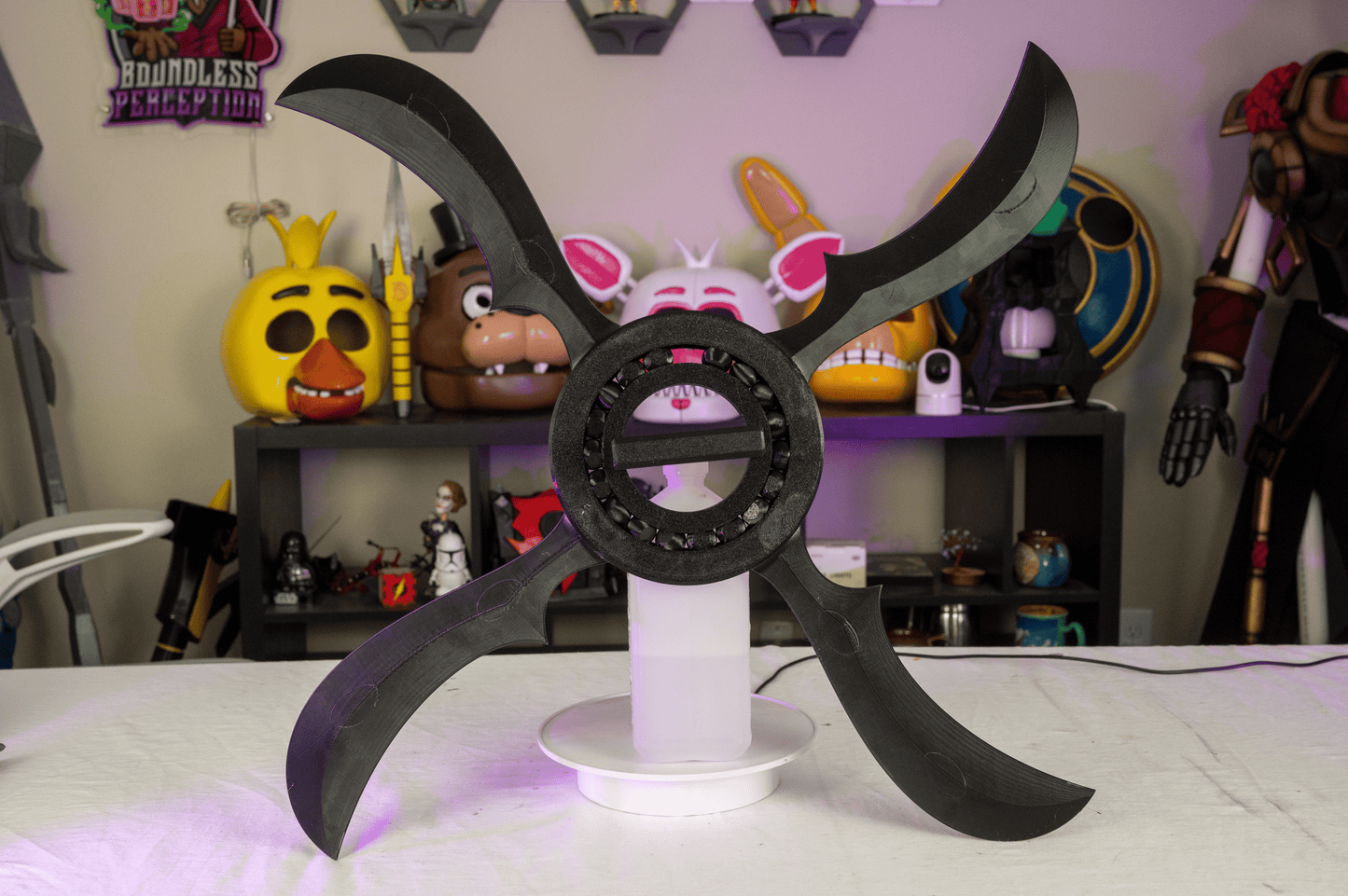 Naruto 3D Printed Spinning Fūma/Wind Shuriken