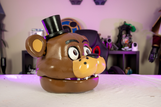 Wearable 3D Printed Five Nights at Freddy’s Freddy Cosplay Helmet