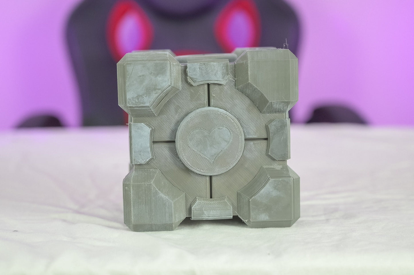 3D Printed Cosplay DIY Portal Companion Cube Kit