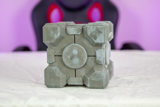 3D Printed Cosplay DIY Portal Companion Cube Kit