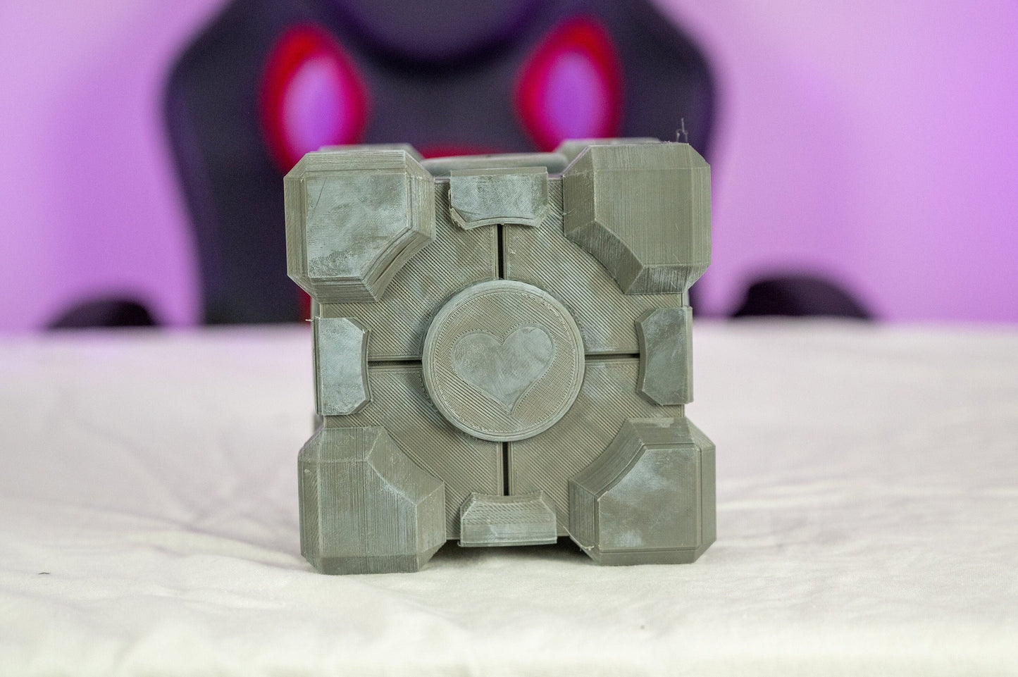 3D Printed Cosplay DIY Portal Companion Cube Kit