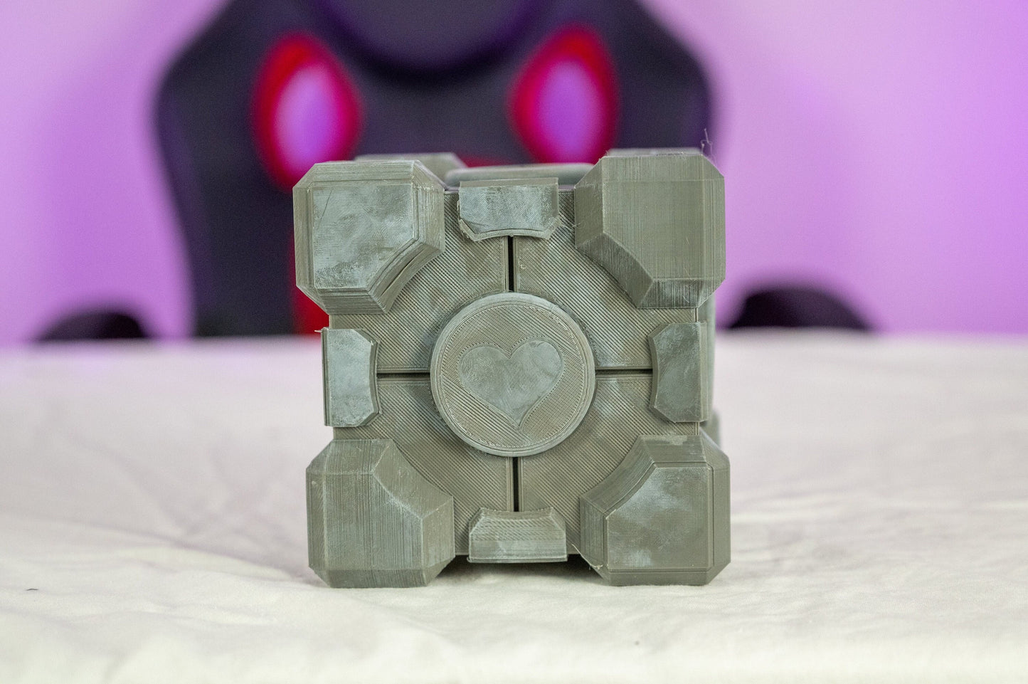 3D Printed Cosplay DIY Portal Companion Cube Kit