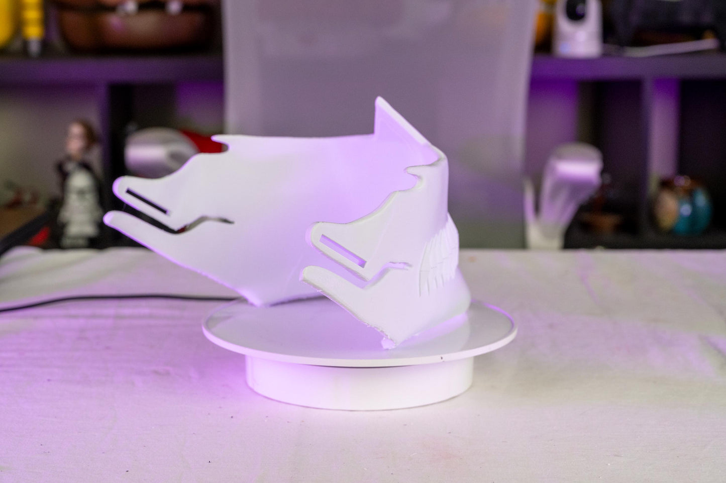 3D Printed Hollow Warrior Cosplay Mask - Anime-Inspired Prop