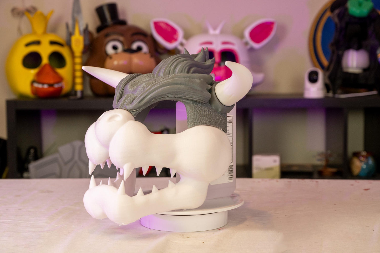 Epic 3D-Printed Bowser Skull Face Mask