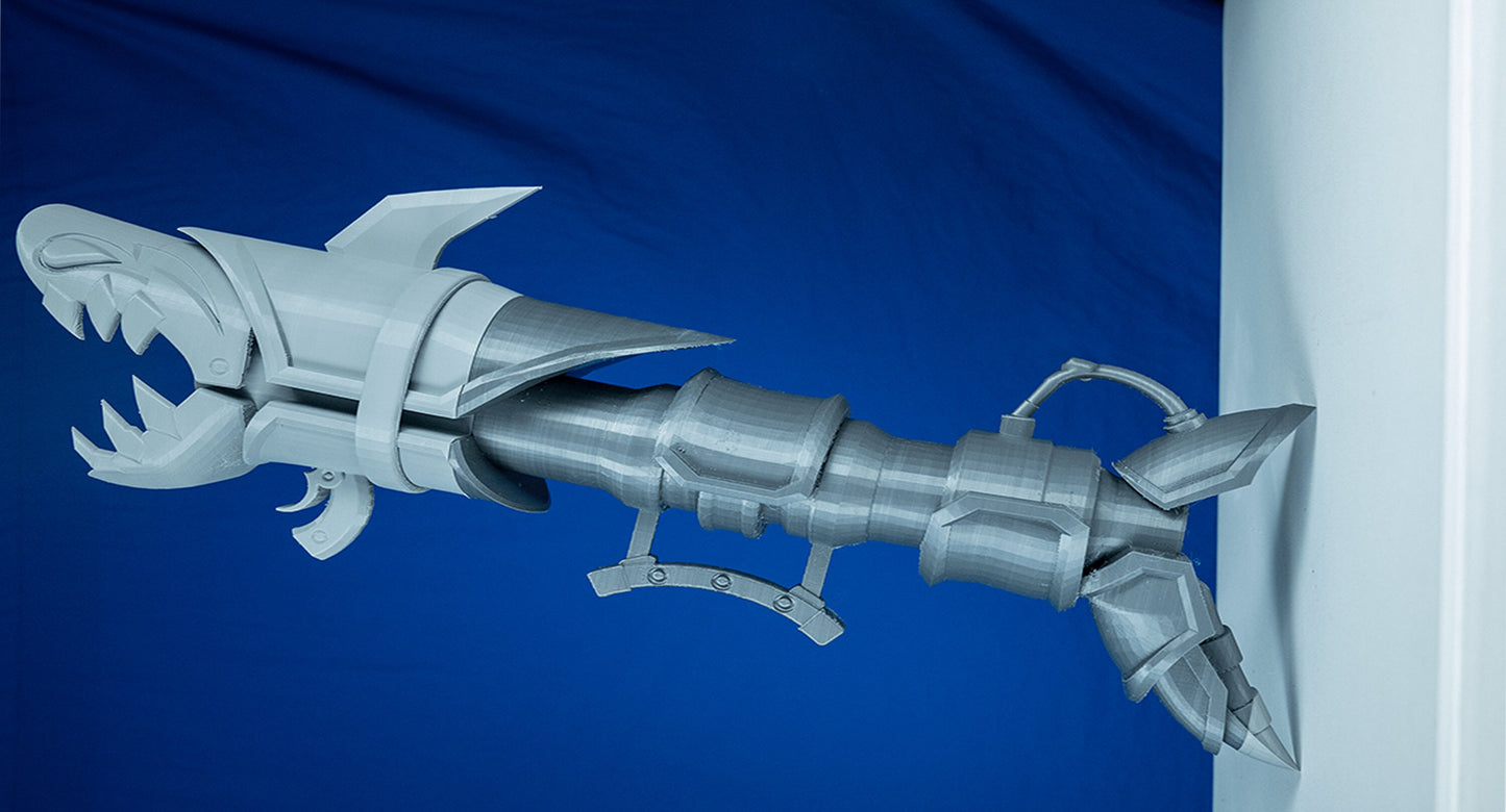 Jinx's Fishbone Rocket 3D-Print From League of Legends Video Game Arcane