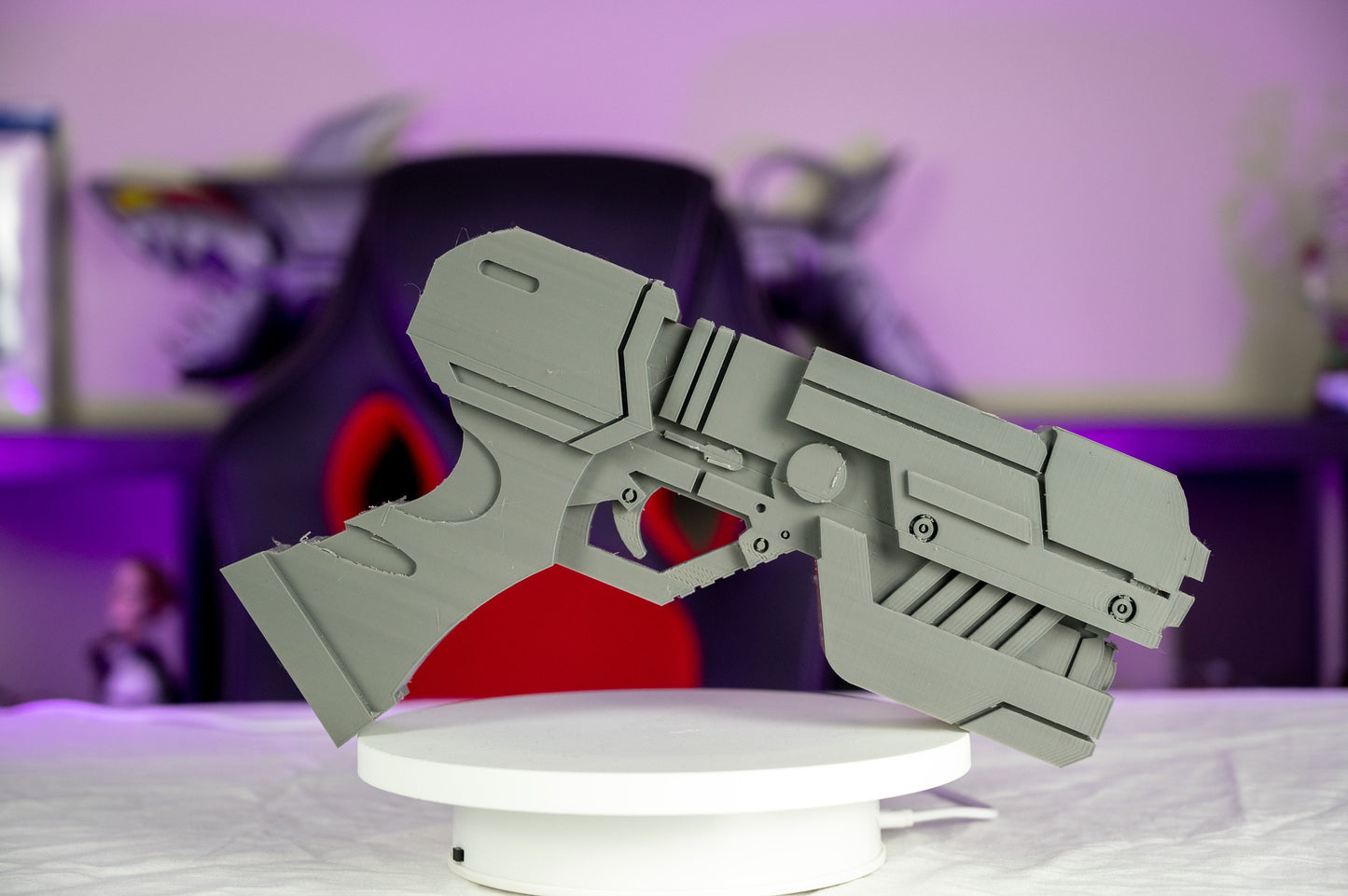 Samus Aran Metroid Super Smash Brothers Paralyzer Gun Cosplay Prop Weapon Blaster