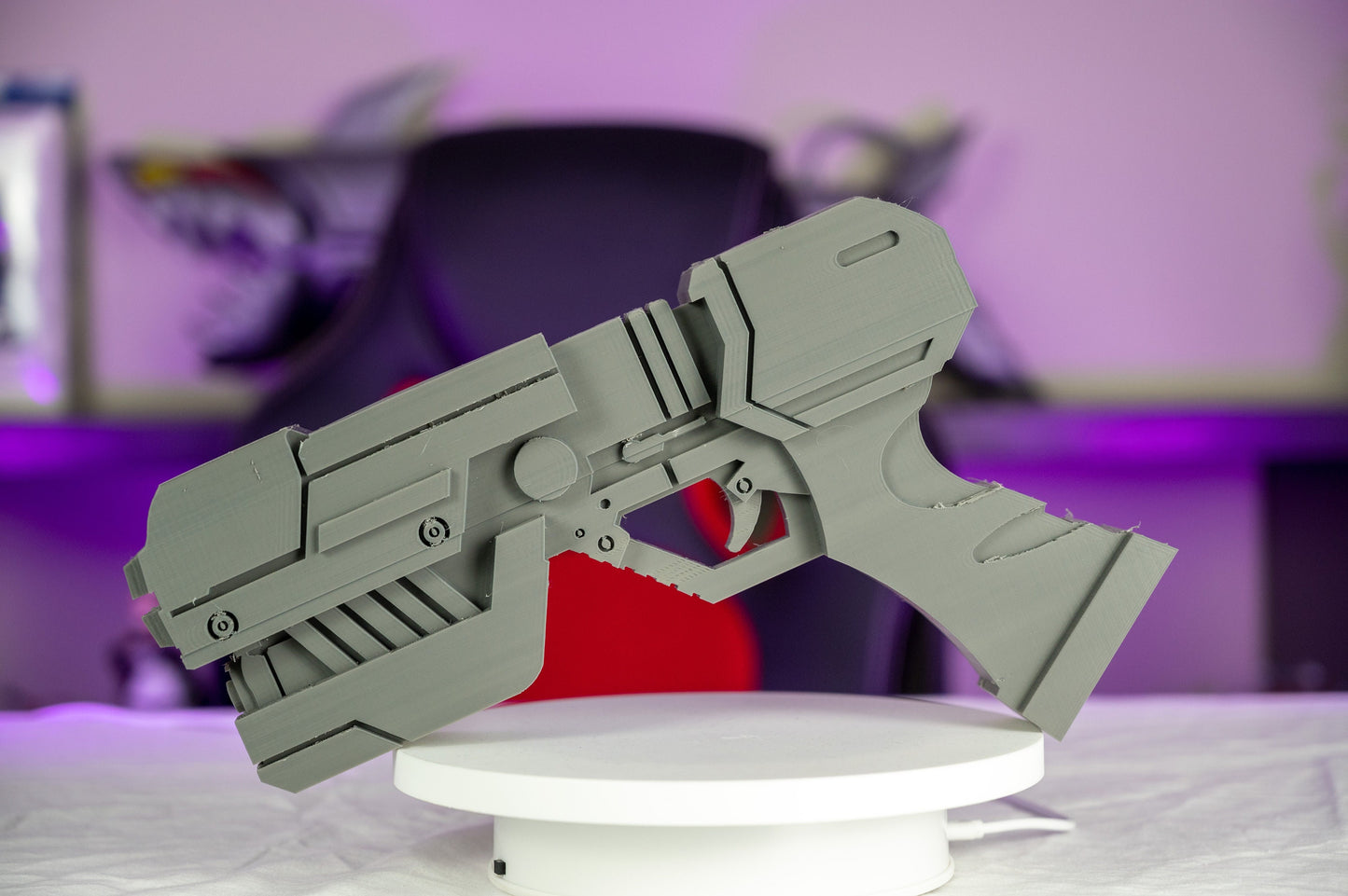 Samus Aran Metroid Super Smash Brothers Paralyzer Gun Cosplay Prop Weapon Blaster
