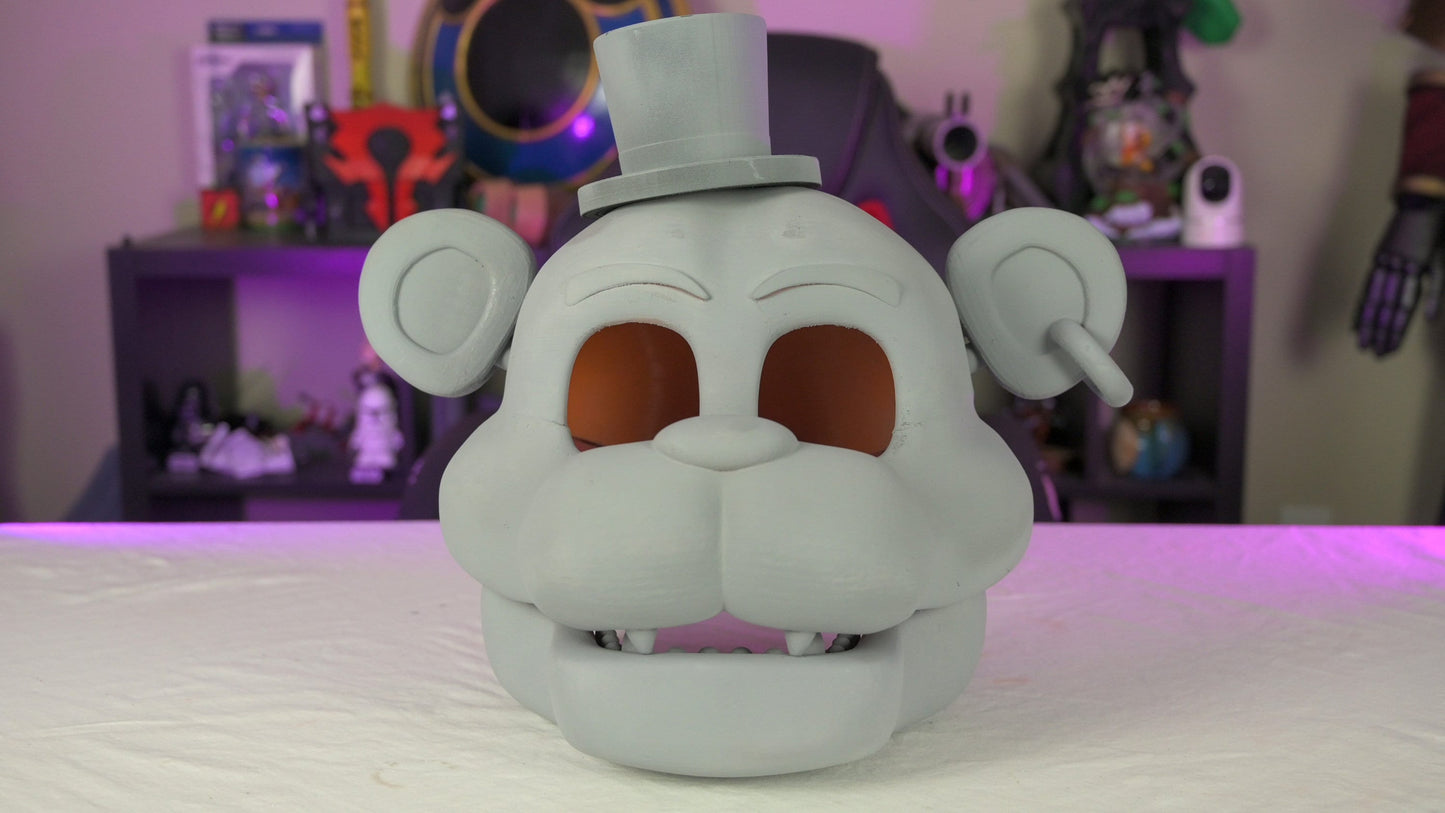 Wearable 3D Printed Five Nights at Freddy’s Freddy Cosplay Helmet