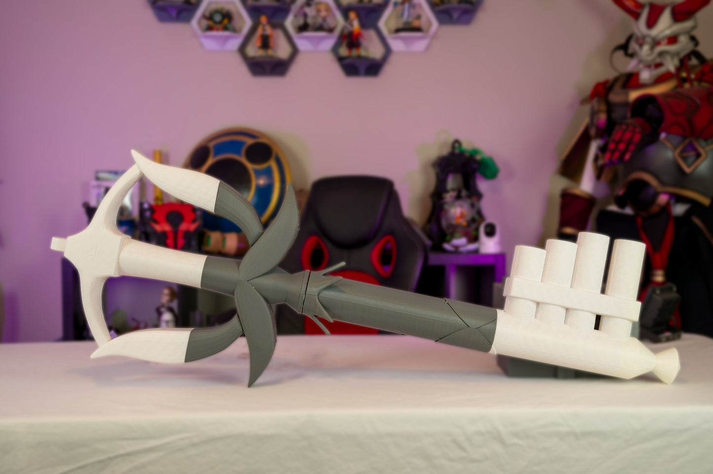 Kingdom Hearts Fairy Harp 3D-Printed Keyblade Cosplay Prop
