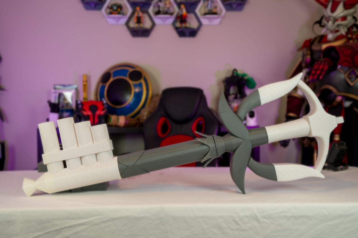 Kingdom Hearts Fairy Harp 3D-Printed Keyblade Cosplay Prop