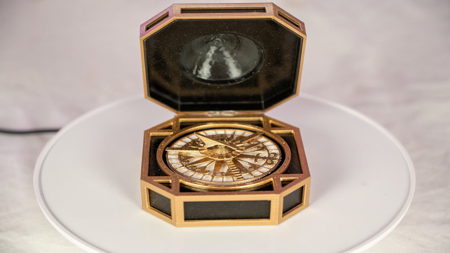 3D Printed Captain Jack Sparrow Compass - Pirates of the Caribbean Cosplay Prop - Handcrafted Pirate Costume Accessory