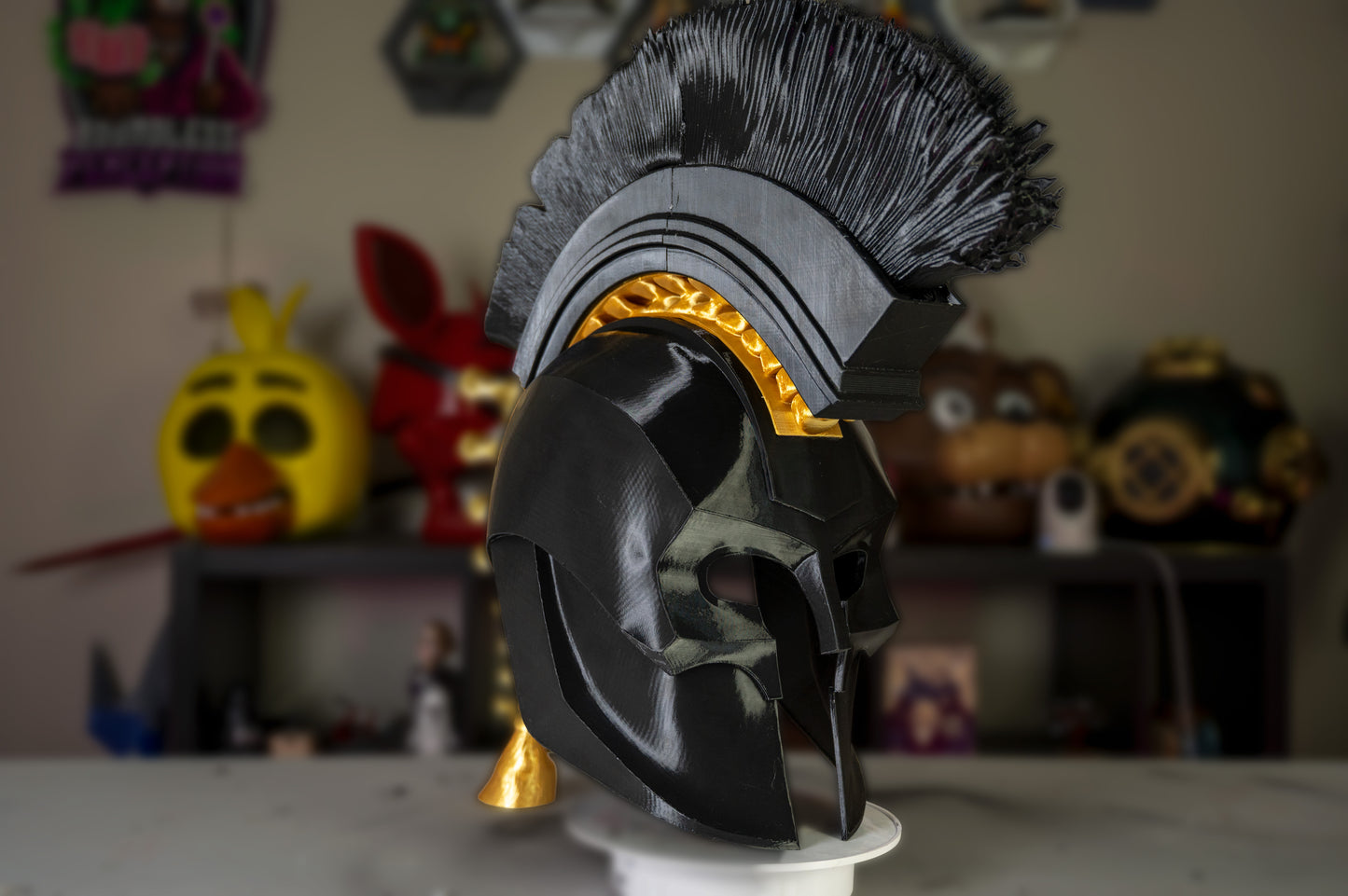 Agamemnon Helmet – 3D Printed Greek Warrior Cosplay Helmet