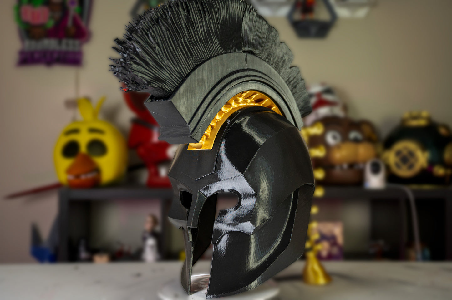 Agamemnon Helmet – 3D Printed Greek Warrior Cosplay Helmet