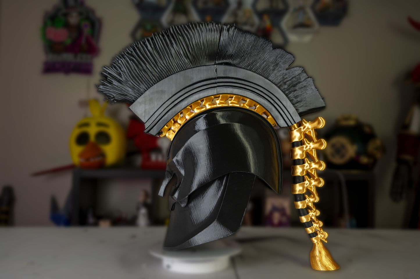 Agamemnon Helmet – 3D Printed Greek Warrior Cosplay Helmet