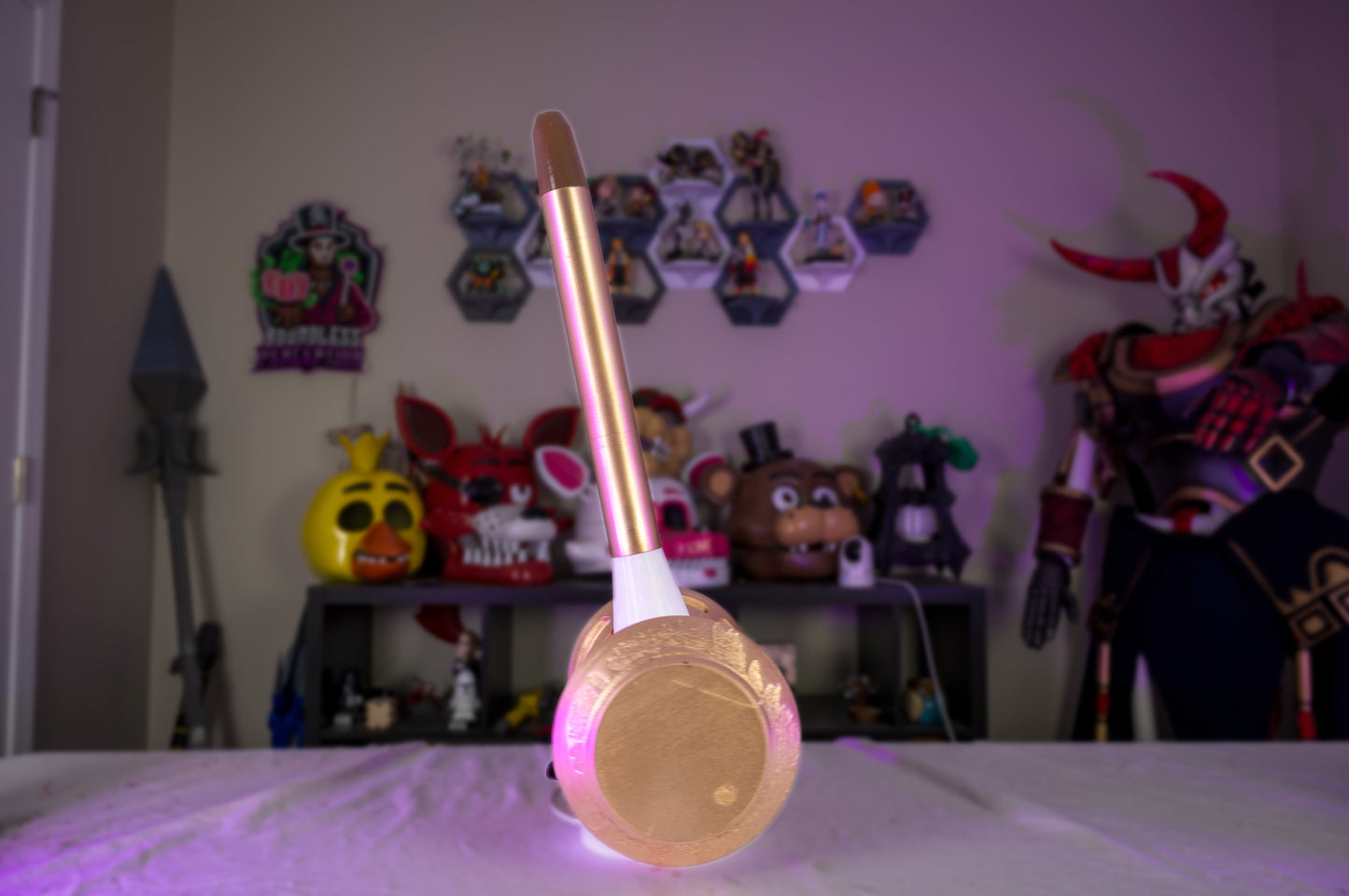 Amy Rose Hammer – 29” 3D Printed Sonic the Hedgehog Cosplay Prop | Piko Piko Hammer Replica | Sonic Cosplay Weapon 🔨💖✨