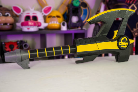 Mighty Morphin Power Axe Black Ranger 3D-Printed Cospalay Weapon Prop