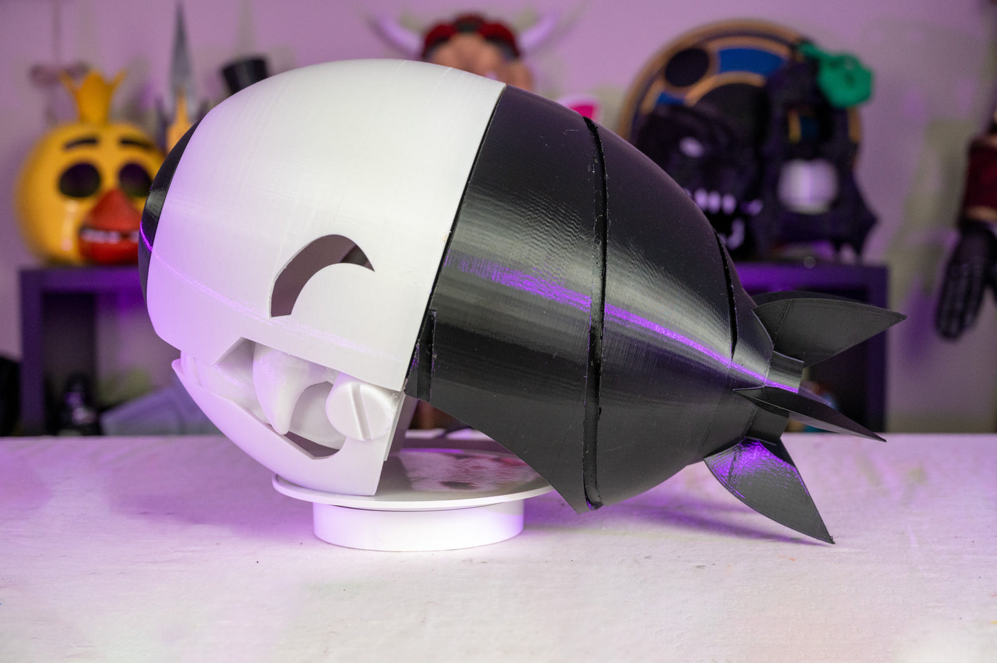 3D Printed Cosplay Bomb Devil Helmet