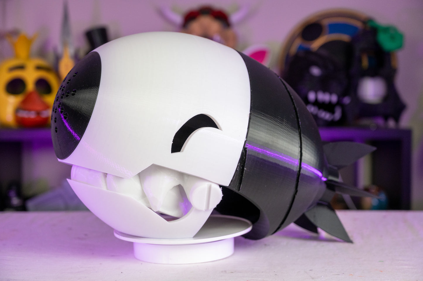 3D Printed Cosplay Bomb Devil Helmet