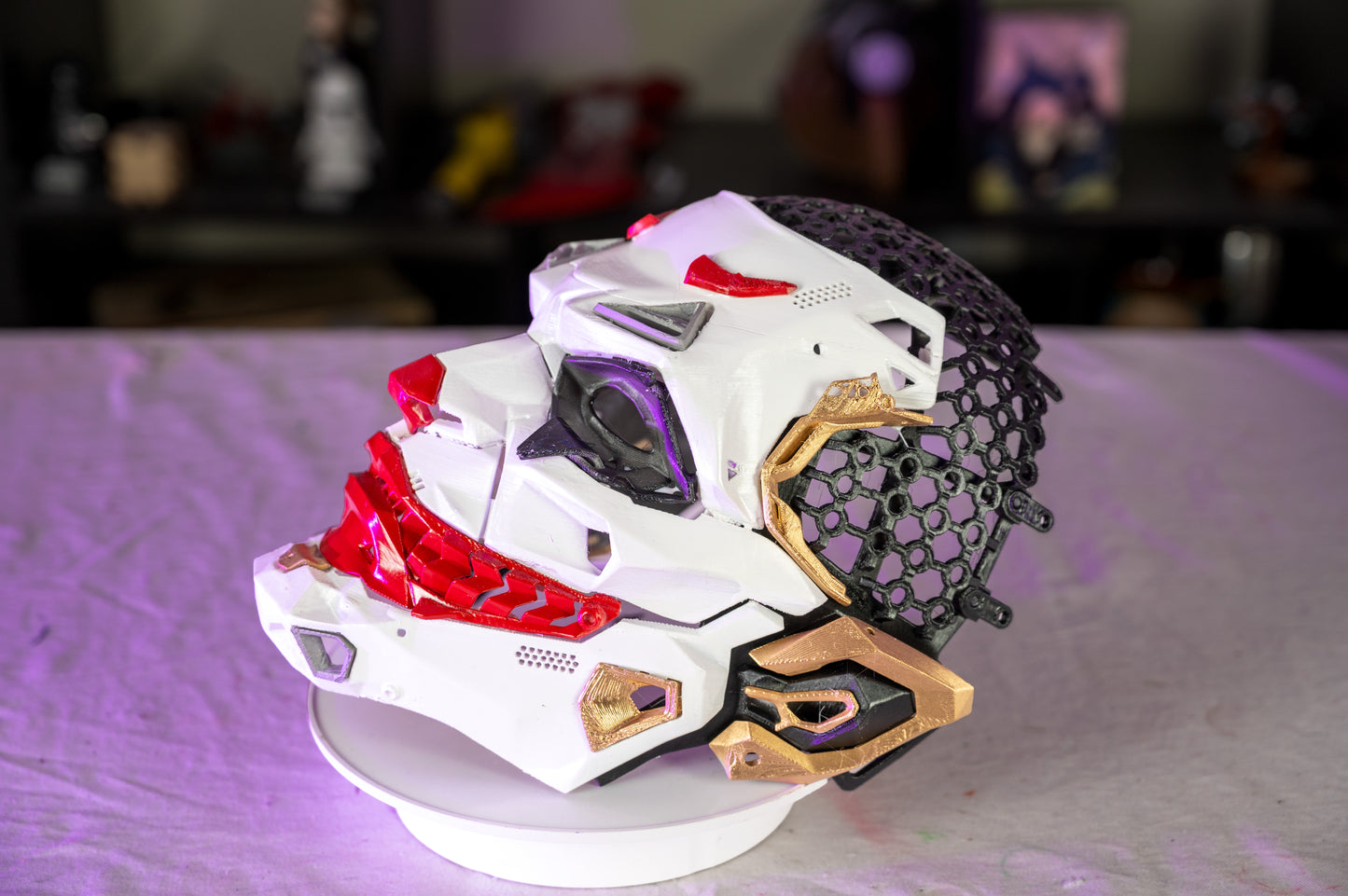 Cyber Joker Helmet 🤡⚡ Batman Villain 3D Printed Cosplay Mask | Futuristic Joker Cowl | Comic Inspired Wearable Display Prop