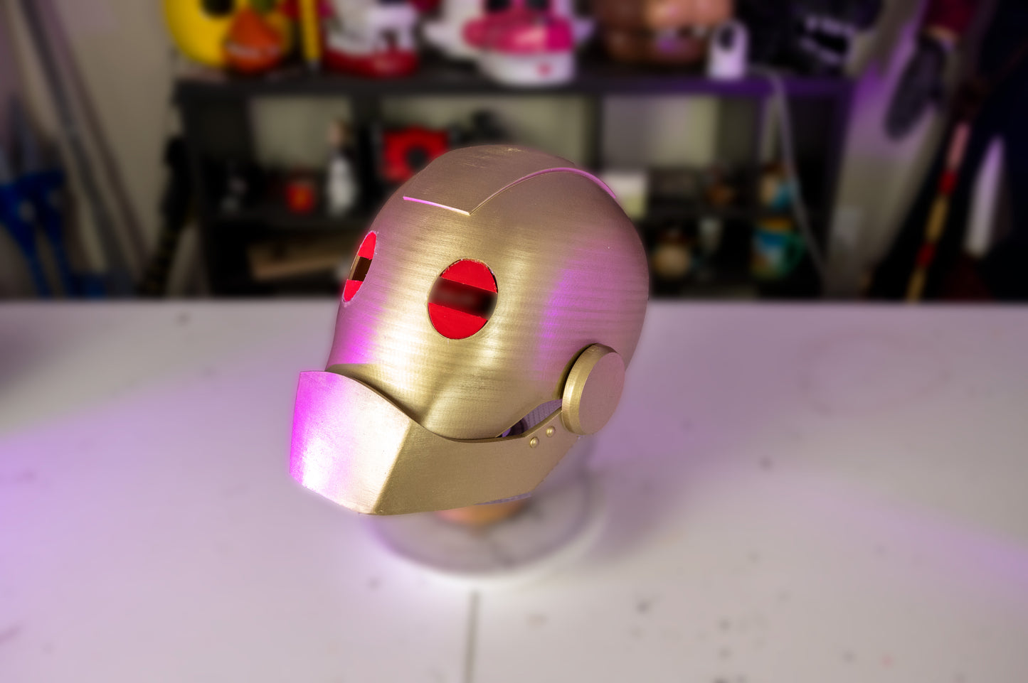 3D Printed General Infantry Robot Helmet Cosplay Prop