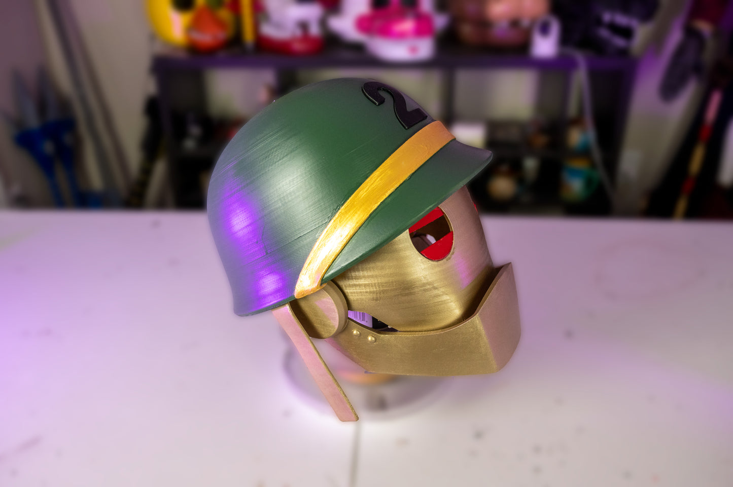 3D Printed General Infantry Robot Helmet Cosplay Prop