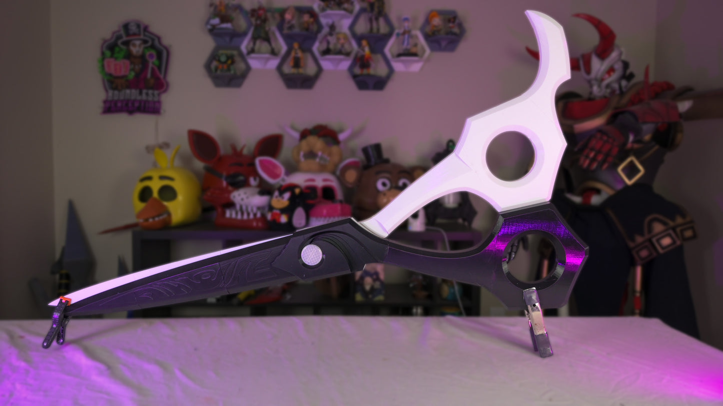 🩸 Riyo’s The Ripper Scissors ✂️ | Gachiakuta Weapon Replica | Massive 49” x 25” 3D Printed Cosplay Prop | Dark Anime Display Piece 🔥