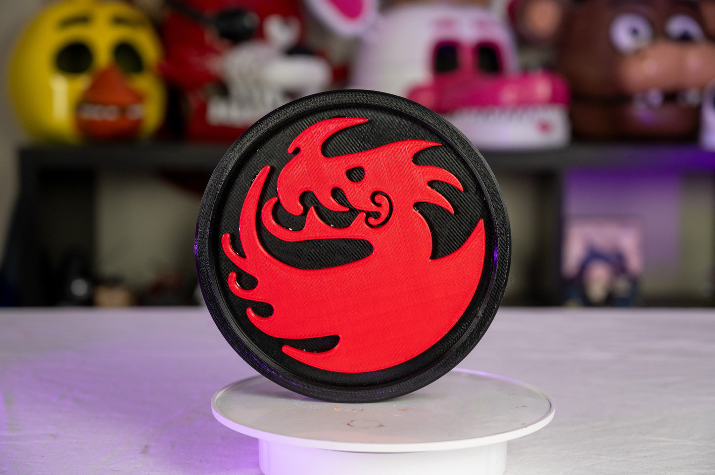 3D Printed Hiccup Dragon Emblem 🐉 How to Train Your Dragon Logo | Viking Shield Symbol Wall Decor | Fantasy Cosplay Prop Display Piece