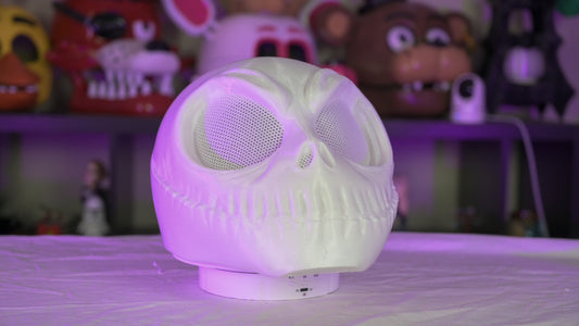 3D Printed Pumpkin King Cosplay Helmet 🎃 | Wearable Skeleton Skull Mask for Halloween Costume & Cosplay