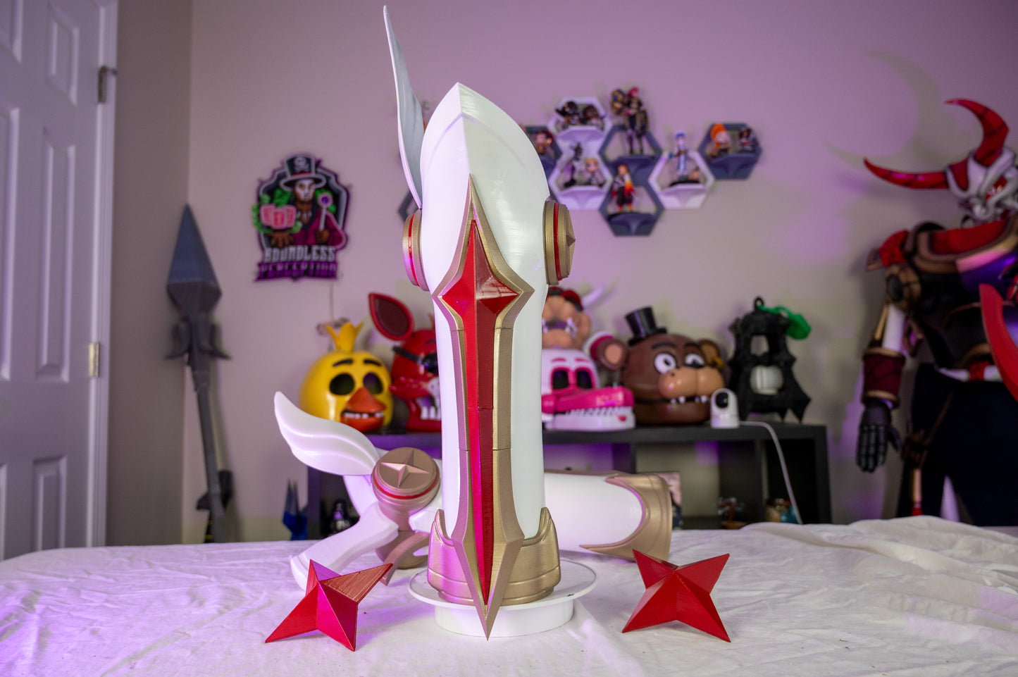 Miss Fortune Gun Prop – 3D Printed League of Legends Cosplay Weapon | 24 Inch LoL Pistol Replica